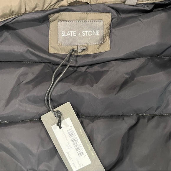 Slate & Stone Quilted Down Fill Vest In Olive Color - NWT - Reemoly - Picture 15 of 16